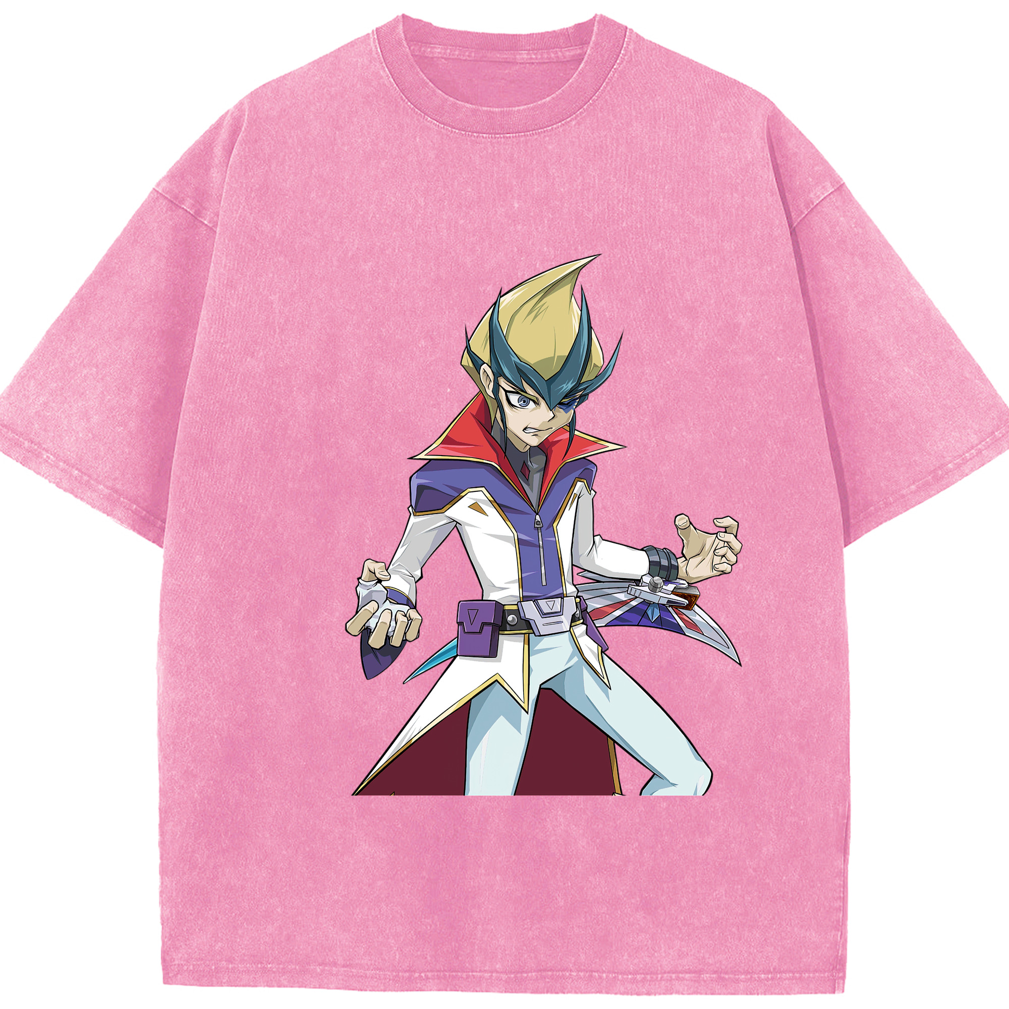 （画像用） 遊☆戯☆王 Yu-Gi-Oh! 綿100% ヴィンテージ風 半袖Tシャツ（フロントプリント）
